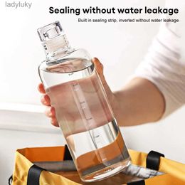 Water Bottles Cages Bicycle Bottle Motivational with Times to Drink BPA Free Sports Handle Gym Office Working L240124