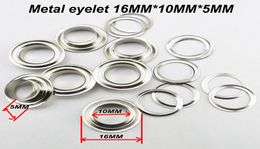 500PCS 16MM10MM5MM metal silver EYELET button sewing clothes accessory round buttons Handbag leather eyelets MNE015416582