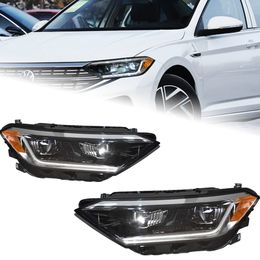 Car Headlights For VW Jetta MK7 Sagitar 20 19-2023 Head Lamp DRL Signal Lamp Front Light Assembly