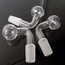 14mm 18mm Clear Smoking Thick Pyrex Glass Oil Burner piep Male Female Joint For Water Pipe Glass Bong Dab Rig bowl ZZ