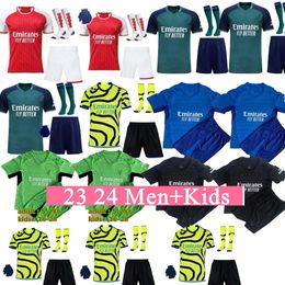 Gunners 23/24 G.JESUS HAVERTZ Soccer jerseys THOMAS TROSSARD NKETIAH TIERNEY SMITH ROWE Shirt SALIBA ODEGAARD SAKA MARTINELLI Football kids and man kit Uniform