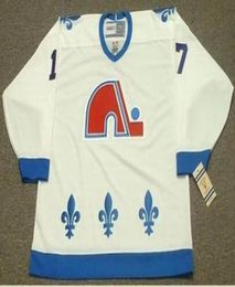 Men 17 WENDEL CLARK Quebec Nordiques 1994 CCM Vintage Home Hockey Jersey or custom any name or number retro Jersey1619384