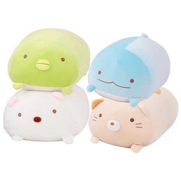 4PCS/lot Corner Bio Pillow Japanese Animation Sumikko Gurashi Plush Toy Stuffed Soft Animal Dolls Pillow for Children Gifts 240123