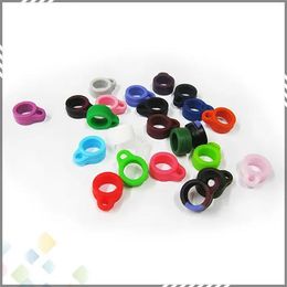 Silicone Necklace Ring Smoking Accessories Silicon Ring 510 lanyard silicone ring with various colors ZZ