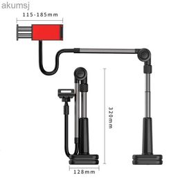 Tablet PC Stands Phone Tablet Holder Gooseneck Stand Desk MountLong Arm Overhead Clip ClampFlexible Lazy Bracket for Smartphone YQ240125