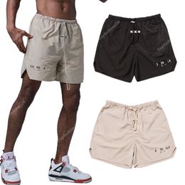 American Casual Sports Shorts Men and Women with The Same Summer Loose Outline Thin Section Straight Wide-legged Three-quarter Pants