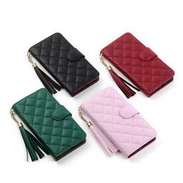 Luxury Leather Flip Wallet Phone Cases for IPhone 15pro 15promax 15 14promax 14 13 13promax 12 12pro 11 Fashion Card Holder Pocket Slots Stand Shockproof cover