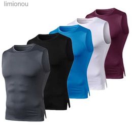 Men's Tank Tops Lovmove Spandex Running Shirt Men Gym Vest Man t-shirt Rashguard Fitness Male Tank Top Breathable Muscle Vest Men's SingletsL240124