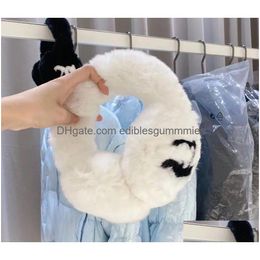 Other Home Textile Earmuffs Imitated Rabbit Fur Plus Veet Winter Warm Fashion Soft 2 Colors Classic Style Drop Delivery Garden Textil Dhnrb