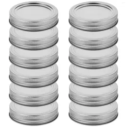 Storage Bottles 12 Set Sealing Jar Lids Wide Mouth Practical Covers With Rings Mason Convenient Canning Leakproof Professional