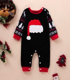 baby Girl Boy Christmas clothing Rompers Long Sleeve Oneck Deer Print romper 100 cotton Spring Fall Warm 012 Months4749345