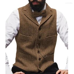 Men's Vests 2024 Suit Vest Groom Man Slim Fit Single Breasted Casual