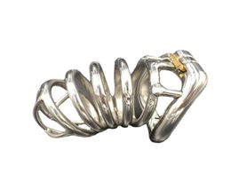 Stainless Steel Male Devices Adult Cock Cage With Arc-Shaped Cock Ring Bdsm Sex Toy Bondage MenBelt3757161