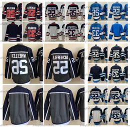 2024 Reverse Retro Grey Hockey Jerseys 55 Mark Scheifele 26 Blake Wheeler (C) 33 Dustin Byfuglien Heritage Classic White Stitched Jerseys 36