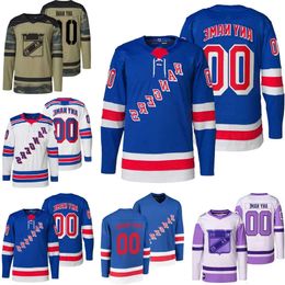 Custom Hockey Jerseys New York''rangers''mens 11 Mark Messier 31 Igor Shesterkin 20 Chris Kreider 10 Artemi Panarin 93 Mika Zibanejad 36 Ant 92