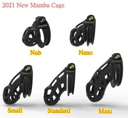 Massage Items 3D Resin Male Cage 5 Size Cock With Double-Arc Cuff Penis Ring Restraints BDSM Adult Sex Toys For Men Bel6742965