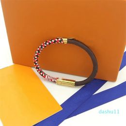 Accessories Europe America Bracelets Lady Round Print Flower Two Colorways Design Leather Daily Confidential Escape Bracelet Bangle
