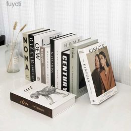 Other Table Decoration Accessories Luxury Simulation Books room decoration Fake Book Coffee Villa Hotle Living Room Study Soft home accessories Props YQ240125