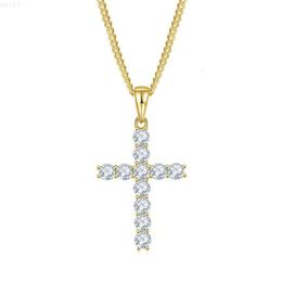 4mm Diamonds S925 Chain Diamond Vvs Pendants Jewelry Ladies Sterling Silver 925 Cross Necklace Vvs Custom Moissanite Pendant Men