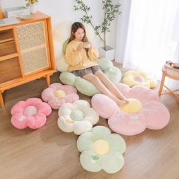50/90cm Cute Plush Flowers Toys Stuffed Soft Large Plant Fruit Mat Floor Cushion Sleeping Pillow for Baby Girlfriend Gifts 240123