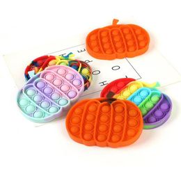 Push Bubble Sensory Toys 5 Styles Pumpkins Bubble Relief Stress Desktop Game Soft Squeeze Reasoning for Adults Childrena19a595658901