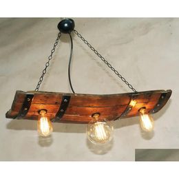 Novelty Lighting Rustic Ceiling Lights - Wine Barrel Pendant Light Room And Cellar Drop Delivery Dhdge