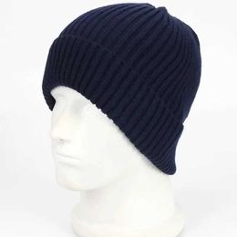 Beanie/Skull Caps 2023 Male Hiphop Blank Skullies Lady Autumn and Winter Outdoors Wool Knitted Hat Men Big Size Beanie Cap Head 54-62cm 240125