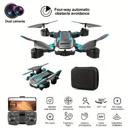 S6 Smart Obstacle Avoidance Drone, Folding HD Dual Camera Aerial Photography, One Button Return, Four-axis Flying Remote Control Children's Toy Aircraft.