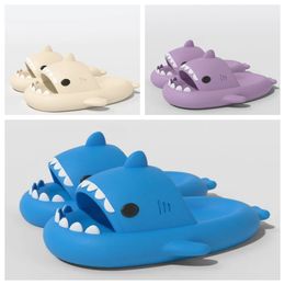 shark slide Slipper sandal men women Tie Dye blue haze rainbow fashion outdoor Novelty Slipper Beach Indoor Hotel spo sneakers size 36-45