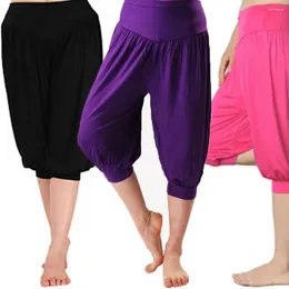 Women's Pants Women Cropped Yoga For With Wide Elastic Waistband Dance Performance Leg Summer