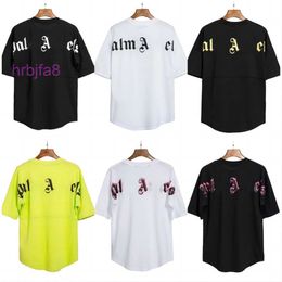 Summer Mens Palm t Shirt Graffiti T-shirt Angels City Designer Limited Inkjet Letter Printing Men's Women's Angles Tees Hy27PPM9 PPM9
