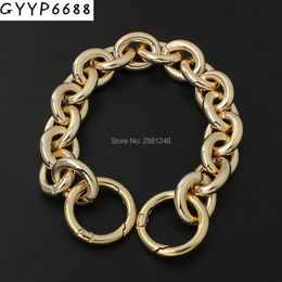 24mm Thick Round Aluminium Chain Spring Ring Light Weight Bags Strap Bag Parts Handles Chain For Bag Accessory Handbags Straps 240124