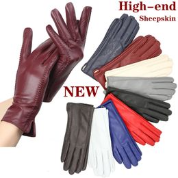 Fashion women's glovessheepskin women's winter glovesmultiple Colours women's leather gloves High grade gloves-2226C 240125