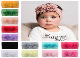 Chiffon floral Baby Headbands cute princess Girls Headbands Infants Newborn Hair Bands designer kids Hair Sticks5434621