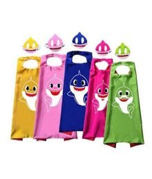 Carton superhero cape mask set for kids birthday gifts Halloween cartoon cosplay cape children costumes1141990