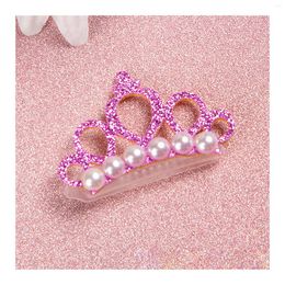 Dog Apparel Crown Hair Clips Colourful Shining Hairpin Grooming Accessories For Small Dogs Pet Xqmg