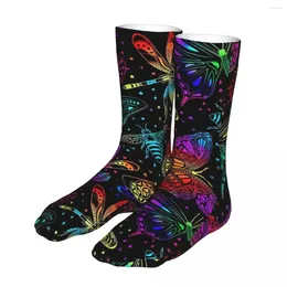 Men's Socks Magic Women's Casual Butterfly High Quality Spring Summer Autumn Winter Gifts