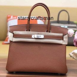 Genuine Leather Handbag Bk Handmade High-end for Going Out for Carrying Leather for Women