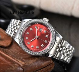 Luxury Watch Clean Factory Designer Full Wrist Male Crystal Style Date with Steel Metal Band Clock 7FNQ