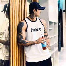 Men's Tank Tops Men Sleeveless Shirts Tank Tops Cotton Basketball Gym Fitness Sportswear Underwear Clothes Men Workout Vest TopL240124