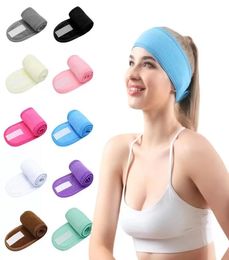 10 Colors Hairband Women Headbands Cotton Hair band Girls Turban Makeup Hairlace Sport Headwraps Terry Cloth HairPins for Washing 1673271