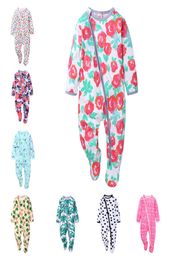 Baby Zipper Jumpsuit 8 Design Printed Romper Kids Clothes Newborn Wrap Feet Rompers Infant Girls Toddler Boys Clothing M15429434654