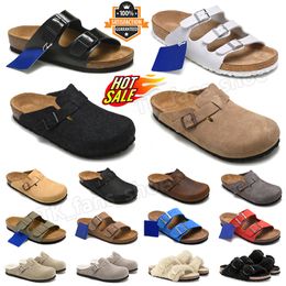 birkenstocks boston clogs sandals birkinstocks Sandálias designer chinelos Arizona slides mens mulheres loafers fivela plana sola birkin stocks sapatos  【code ：L】