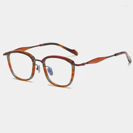 Sunglasses Frames Handmade Personalized Vintage Glasses Square Trendy Mens High-end Business Optical Colorful Eyeglasses