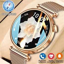 Smart Watches Compass Watch Smart Watch Women 41mm 1.36 AMOLED 360*360 HD Sreen Display Always Show Time Compass Bluetooth Call Smartwatch YQ240125
