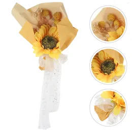 Decorative Flowers Silk Cloth Home Decoration Bouquet Bride Wedding Decorations Plastic Artificial For