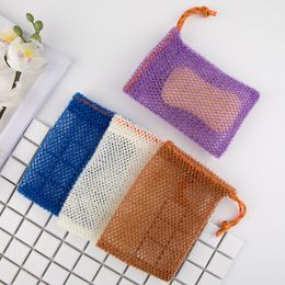 Shower Exfoliating Mesh Bags Body Massage Scrubber Saver Pouch Natural Organic Soap Holder Bag Pocket Bath Spa Bubble Foam With Drawstring Q921