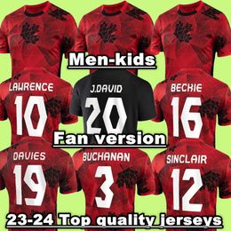 2023 DAVIES Soccer Jerseys Canada Home Away white third black 23 24 DAVID LARIN CAVALLINI LARYEA MILLAR HOILETT 2023 2024 The Lates Men Women football shirts kids kit