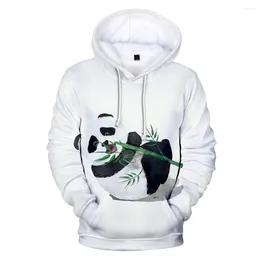 Men's Hoodies Panda Men Women Cute 3D Hooded Kawaii Hoodie Casual Tops Sweatshirt Kpop Anime Hoody Print Full
