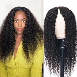 Curled U-shaped wig without glue super natural reality without shedding upgraded U-shaped wig with thin parts 230125